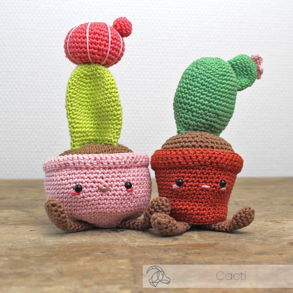 Moon Cactus Crochet Kit - DIY Amigurumi Cactus | Hardicraft